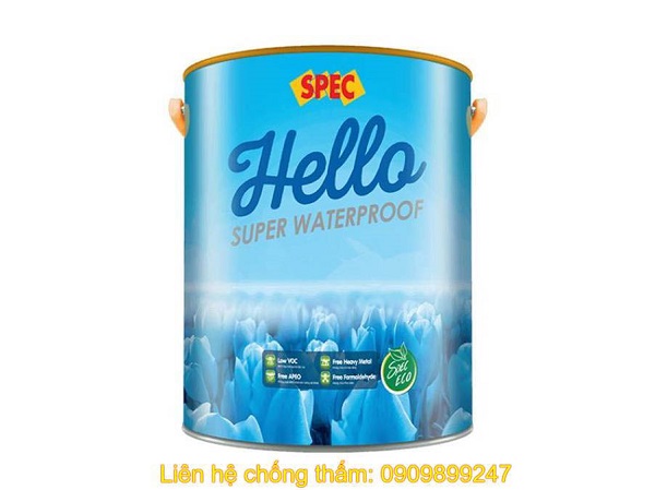 Sơn chống thấm Spec Hello Super Waterproof công nghệ mới