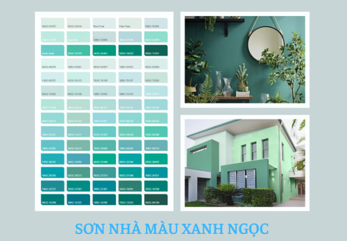 Top 20+ mẫu sơn nhà màu xanh ngọc mát mẻ, tươi mới, sang trọng