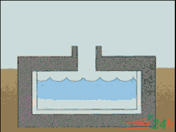 Cấu trúc bể nước âm sàn
